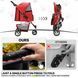 Коляска для кошек и собак Bestopet (Люпосанчик) BS-RL-16 Red