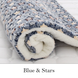 Плед-покрывало Soft Bed Cushion, Blue Small Star, 70х90 см