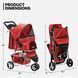 Коляска для кошек и собак Bestopet (Люпосанчик) BS-RL-16 Red