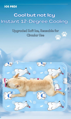 Охлаждающий коврик для собак и кошек GEL Material Summer Pet Cooling Mat, Lucky Bears, 70х120 см