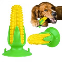 Игрушка для Собак Bronzedog PetFun Кукуруза на Присоске с Пищалкой 16 х 9 см, Medium