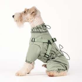 Теплый комбинезон для собак V.PET.B.R. Dog Apparel C837 Army Green, 49 см, 71 см, 49 см, 2XL