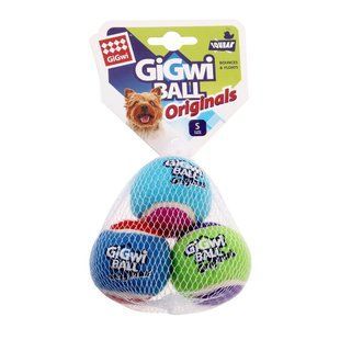 Игрушка для Собак Gigwi Ball Originals Мяч с Пищалкой 3 шт 5 см