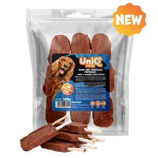 Лакомство для собак UniQ PETS Эскимо из утки и овощей, 500 г