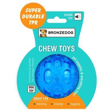 Іграшка для собак BronzeDog CHEW Звуковий м'яч 7 см