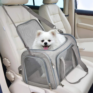Сумка-переноска для домашних животных Bestopet (Люпосанчик) Portable Travel Bag, Синій, 40х25х25 см