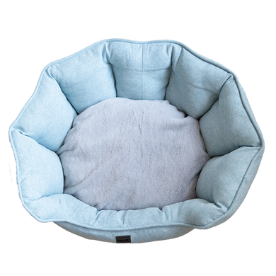 Лежанка для животных до 20 кг UNIQ PETS DOG BED DAILYNAP DREAMY round fluffy blue L 66x59x23cm