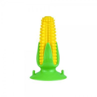 Іграшка для Собак Bronzedog PetFun Кукурудза на Присосці з пищалкою 16 х 9 см, Medium