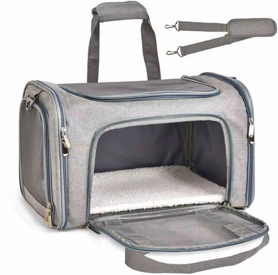 Сумка-переноска для домашних животных Bestopet (Люпосанчик) Portable Travel Bag, Синій, 40х25х25 см