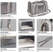 Сумка-переноска для домашних животных Bestopet (Люпосанчик) Portable Travel Bag, Синій, 40х25х25 см