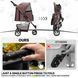 Коляска для котів і собак Bestopet (Люпосанчик) BS-RL-16 Brown