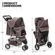 Коляска для котів і собак Bestopet (Люпосанчик) BS-RL-16 Brown