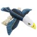 М'яка іграшка для собак Bird Shaped Squeaky Dog Plush Toy з мотузками і пищалкою, Синий