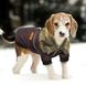 Демисезонная куртка с меховым воротником для собак, 20 см, 32 см, S