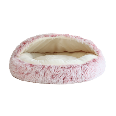 Лежанка для животных до 5 кг UNIQ PETS CAT BED PAWCASTLE CAVE booth pink M 50x50x10cm