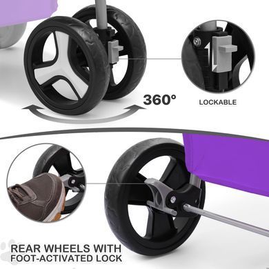 Коляска для котів і собак Bestopet (Люпосанчик) BS-RL-16 Purple