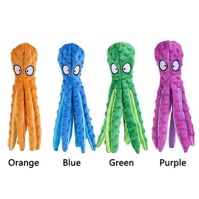 Мягкая игрушка для собак Octopus Shaped Crinkle Dog Plush Toy, Голубой