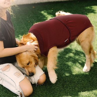 Гигиенические трусы/комбинезон для собак WanTalk Full Body Dog Diaper, Wine Red, 65-72 см, 88-105 см, 3XL