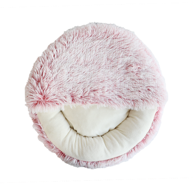 Лежанка для животных до 5 кг UNIQ PETS CAT BED PAWCASTLE CAVE booth pink M 50x50x10cm