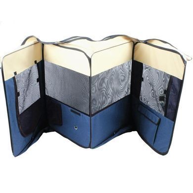 Вольер-манеж для щенков SENFUL Foldable Pet Play Pen, розовый с бежевым, 45см х 58см х 8 шт.