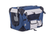 Мягкая клетка для собак SENFUL Pet Soft Crate с флисовым ковриком и чехлом, сине-серая, 50х35х35 см