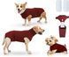 Гигиенические трусы/комбинезон для собак WanTalk Full Body Dog Diaper, Wine Red, 65-72 см, 88-105 см, 3XL