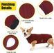 Гигиенические трусы/комбинезон для собак WanTalk Full Body Dog Diaper, Wine Red, 65-72 см, 88-105 см, 3XL
