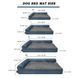 Лежанка для собак великих порід Люпосанчик BS-PB-043XXL Ocean Blue, 130&times;93&times;10 см, 2XL