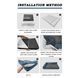 Лежанка для собак великих порід Люпосанчик BS-PB-043XXL Ocean Blue, 130&times;93&times;10 см, 2XL