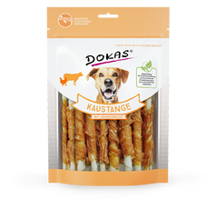 Ласощі для собак Dokas - Жувальна паличка з курячою грудкою, курка, яловичина, 200 г