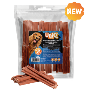 Лакомства для собак UniQ PETS Стики из утки и груши, 500 г