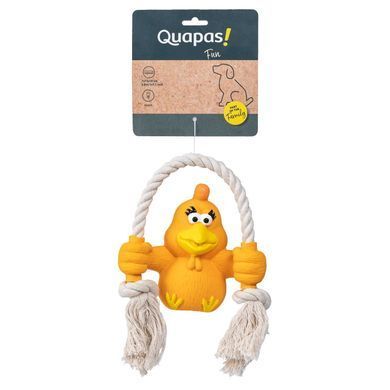 Іграшка для собак Quapas! Dog Toy Fun Chicken with rope