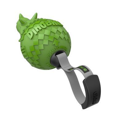 Іграшка для Собак Gigwi Dinoball Динозавр Зелений зі звуком, що відключається 14 см