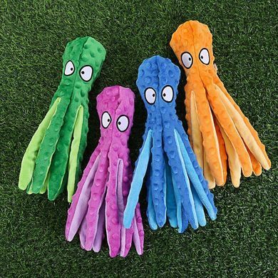 М'яка іграшка для собак Octopus Shaped Crinkle Dog Plush Toy, Рожевий