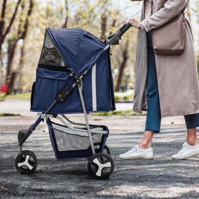 Коляска для котів і собак Bestopet (Люпосанчик) BS-RL-16 Dark Blue