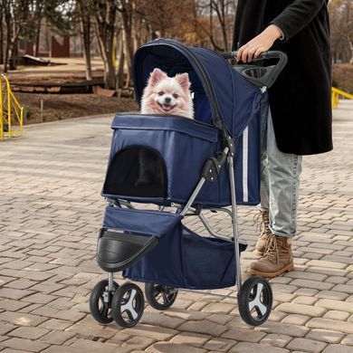 Коляска для котів і собак Bestopet (Люпосанчик) BS-RL-16 Dark Blue