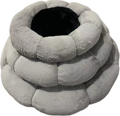 Лежанка для тварин до 7 кг UNIQ PETS PET BED DAILYNAP FLOWER round versatile use grey L 56x56x9cm