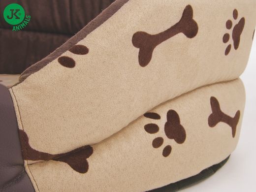 Кровать для собак JK Animals Косточки, 40х37х12 см, XS