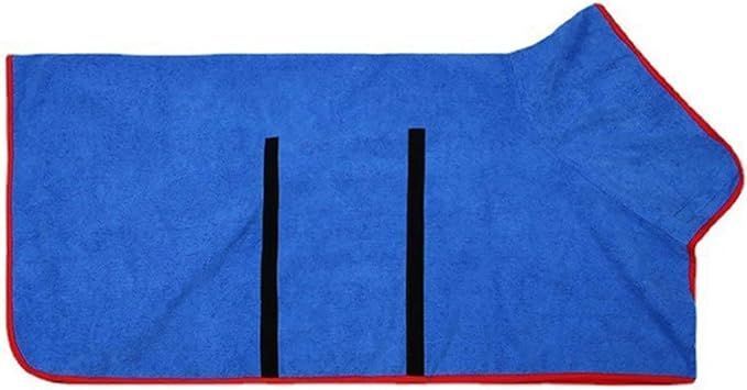 Полотенце/халат для собак Derby из микрофибры на липучках, Blue, XS