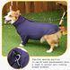 Піжама/попона для собак Derby Breathable Pet Recovery Suite, Blue, 65-72 см, 88-105 см, 3XL