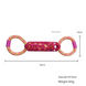 Іграшка для жування Derby Double Ring TPR + Rope Dog Toy