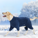 Флісовий комбінезон для собак Wan Talk Four-legged Pullover Dog Coat, Navy Blue, 65-70 см, 80-96 см, 56 см, 3XL