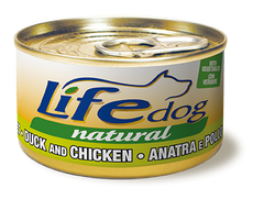 Консерва для собак LifeDog Утка с курицей и овощами (duck and chicken), 90 г, 90 г