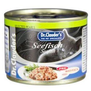 Консерви для котів Dr.Clauder's Selected Pearls Seefish з морською рибою і пребіотиками, 200 г