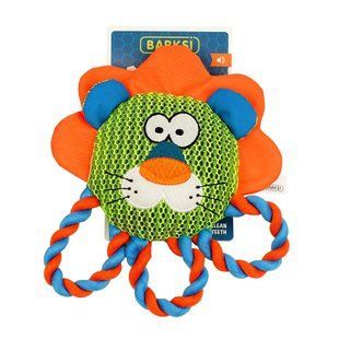 Игрушка Barksi Strong Mesh Лев с пищалкой 3-D сетка 22 см, Medium