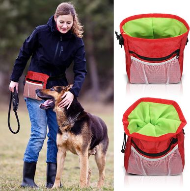 Сумка для выгула и тренировок собак Dog Treat Bag orange