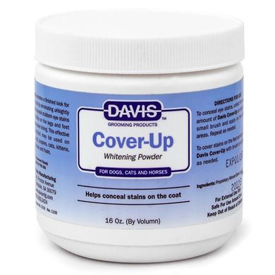 Маскуюча відбілююча пудра Davis Cover-Up Whitening Powder для собак і котів, 300 мл