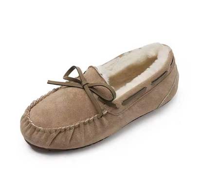 Зимові жіночі мокасини Beige, 40/41, 25 см