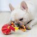 Іграшка для собак Derby Rubber Dog Chew Toy with Rope, Червоний, Small