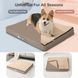 Лежанка для собак великих порід Люпосанчик BS-PB-011XL Beige, 100х75х10 см, XL